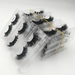 25mm Fluffy Mink Lashes Dramatic Long Eyelash With Customize Box 3d Mink Lashes