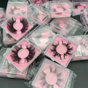 25mm Mink Eyelash Lashes 3D Full Strip Lashes Eyelashes Mink Fluffy 25mm 3D Mink Eyelashes