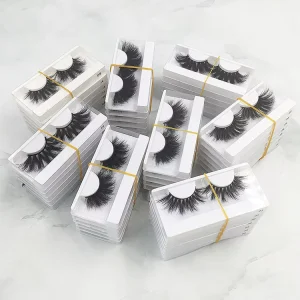 25mm Mink Eyelashes 3d Fluffy 3d Mink Lashes Vendor Crisscross Lashes for Eyes Makeup