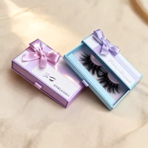 25mm Mink Eyelashes DIY Custom Logo Magnetic Packing Box Custom Fake Eyelashes Packaging Logo Gift Matt Lamination
