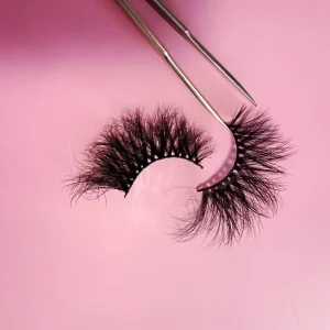 25mm Real Mink Eyelashes Fluffy Lashes Dramatic Eye Lashes with Free Packaging 6D Mink Lash Custom logo