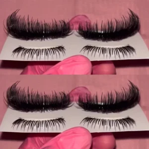 25mm Wispy Full Strip Lashes Look Like Extension Natural Top and Bottom Mink Eyelashes Vendor