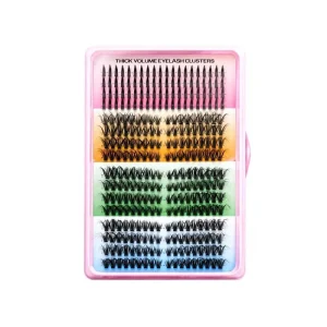 280 Clusters Manga Lashes DIY Segmented Fake Eyelashes Fairy Spiky Wispy Thick Style Individual Lash Extensions 16