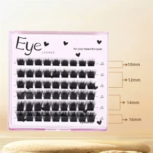2FD Mix Length Soft Cluster Segmented False Bundles Eyelashes DIY Individual Clusters Lash Extensions Faux Mink Lashes