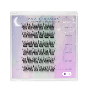 3 20 Rows Press on Individual Cluster Eyelash Extension 0.07mm Sample Order Available Private Label Cluster Lashes