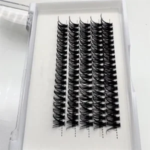 工厂 睫毛分段 3 线 个人 20D 睫毛集群 DIY 睫毛延伸