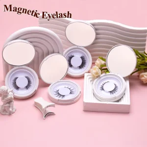 3 Magnets Magnetic Eyelashes Reusable Natural Wispy False Eyelashes No Glue Needed with Applicator