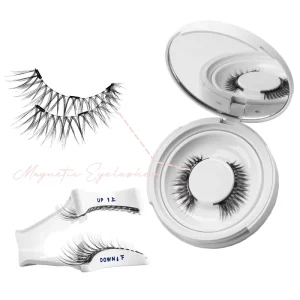 3 Magnets Magnetic Eyelashes Reusable Natural Wispy Magnetic False Eyelashes No Glue Needed Magnet Lashes with Applicator