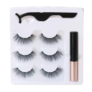 3 Pair Magnetic Eyelashes Collection Hand Made Vegan Material Glue Free Fast Application Magnetic Liner Lashes Bulk Factory Deal