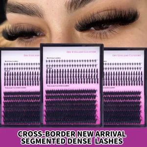3 in 1 Factory Price Volume Cluster Lashes Kit Spikes Lashes DIY Eyelash Extension Kit Fluffy Cluster Lashes