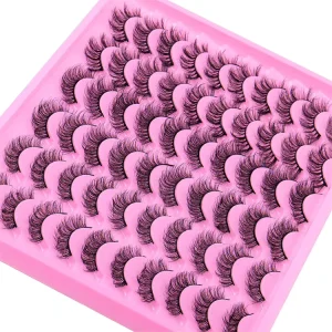 30 Pairs EyeLashes Long Makeup 3D Faux Mink Lashes Extension Cruelty Free Lashes Eyelashes for Beauty