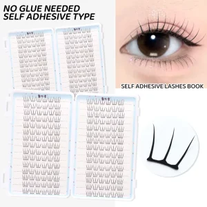 30 Rows Self Adhesive Cluster Eyelash Thin Band No Glue Needed Diy Lash Extensions Super Soft Segment Lash Cluster