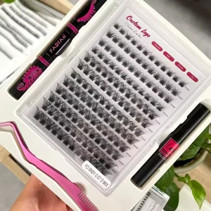30D 40D 50D 100D 200D Full Strip Eyelashes Kit Private Label DIY Segment Lashes Cluster Vendor Eye Lashes