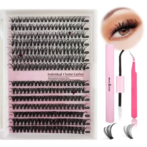 30D 40D Cluster Eyelashes Dramatic Thick Lashes Natural Curly Beginner Friendly Eye Enlarging Dramatic Look Grafting Lashes