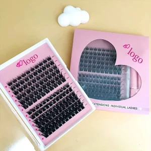 30D Cluster Eyelash DIY Lash Box Silk Individual Segment Long Volume Cluster Lashes