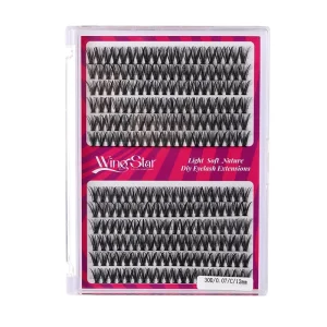 30D Individual Eyelash 12 Rows 240Volume Box Extension Lashes Thick Fluffy DIY Cluster Eyelashes