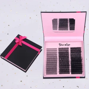 30P-200P DIY Lash Extension Segment Cluster Eyelash Extensions Lash Clusters Private Label Diy Lash Kit Custom Logo