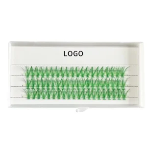 30P Private Label New Diy Colorful Segment Cluster Eyelashes Private Label Colored DIY Lashes