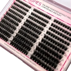 30Rows Cluster Eyelash Extension 8 16mm Mix Fluffy Thick Lash Clusters 60D80D100D Wispy Individual Eyelash Extension Cluster