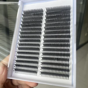 32 Rows Soft Volume Comic Eyelash Extension Tray Spikes Lash Dark Matte Black Silk Mink Cashmere Anime Eyelash Extensions