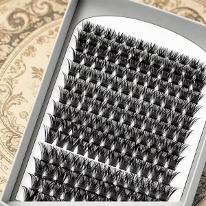 3D 0.10mm 20D CC Curl Handmade Natural Daily Makeup Pre Segmented Individual Cluster Eyelashes