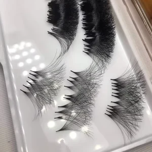 3D 20D Loose Mink Premise Soft Promade Volume Fans Loose Long Stem Handmade Silk Premade Lash Extension Loose Fans