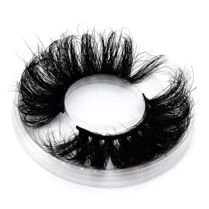 3D 25mm Fluffy Real 100% Mink Eyelash Lash Natural Vendor Handmade Full Strip with Customize Box