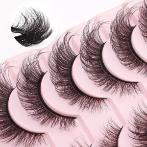 3D 25mm Mink Bottom Full-Strip False Eyelashes Natural Style