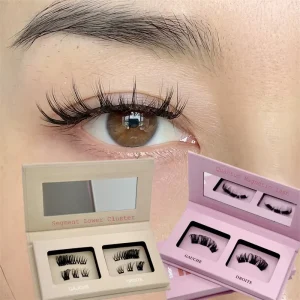 3D 睫毛 工厂 自然外观 薄型人造水貂黑棉带 可重复使用 睫毛 纯素磁性睫毛