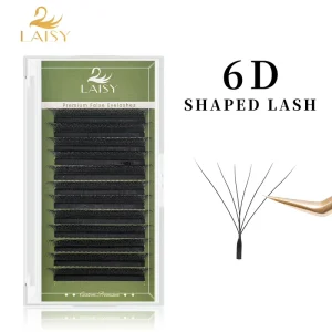 3D 4D 5D 6D 7D W Clover Lashes L LB LC LD M LU 适用于密排式预制人造水貂毛 手工制作 可重复使用 睫毛延长件 私人定制