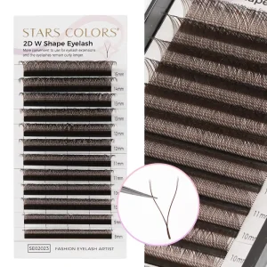 3D 4D 5D 6D YY Individual De Cils Lash Trays Matte Dark Black Brown Volume Silk Eyelash Extensions Cashmere