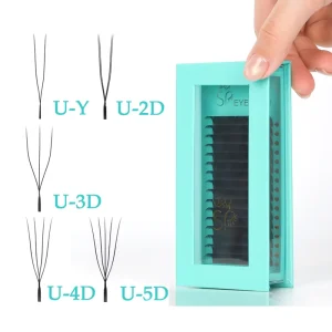 3D 4D 5D Custom U W Shape Lashes YY W Lash Extensions Manufacturer Clover Cashmere Lash Extensions
