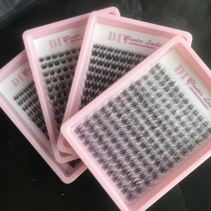 3D 立体仿水貂毛超柔软触感防水持久完美修饰小扁平眼睛尖簇状睫毛
