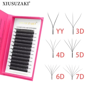 3D-8D W Shape Eyelash Extension Individual False Eyelashes 3D 4D 5D 9D 10D Clover Lashes Private Label Lash Extensions