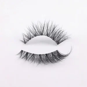 3D Clear Band Lashes Wispy Soft Natural Faux Mink Lashes Luxury Eyelash Clear Band Strip False Eyelashes