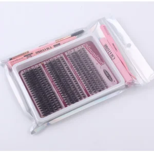 3D Cluster Lashes Segment DIY Eyelash Extensions Kit DIY Eye Lash Cluster Eyelashes C CC D DD Mix Curl Silk