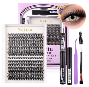3D DIY Segment False Eyelashes Manga False Eyelash Natural Anime Eyelash Cosplay 3D Spiky Wispy Thick Reusable Cluster Lashes