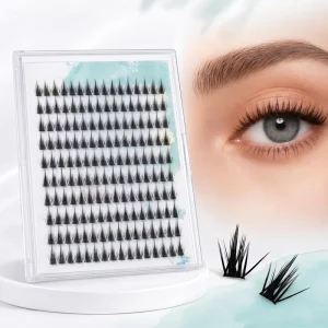 3D Effect Cluster Lashes No Glue Needed Pre glued Cluster Lashes Voluminous Lash Extension