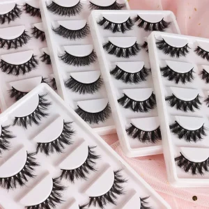 3D Effect Full Strip Lashes Faux Mink Lash Fluffy Korean Silk Eyelashes Vegan Handmade Faux Cils Lashes