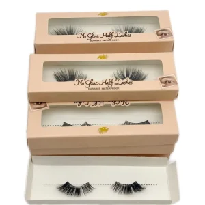 3D Effect Natural False Eyelashes Daily Wear Press on Multipack Lightweight Full Strip Lashes Pre-Glued Half Eyelash
