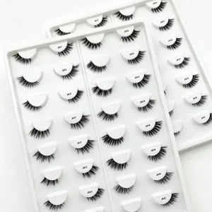 3D Effect Premium Clear Band Half Lashes Wispy Cat Eye Accent Eyelashes Natural Short Corner Lashes Private Label