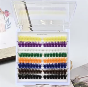 3D Eyelash Clusters DIY Colourful Colored Individual Lashes