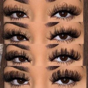 3D Faux Mink D Curl Russian Volume Strip Lashes Russian Strip Lashes D Curl Russian Lashes Strip