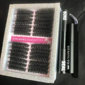 3D Faux Mink DIY Lash Clusters Waterproof Gentle Touch for Wedding Daily Dating Makeup Comfortable All Day