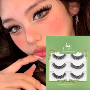 3D Faux Mink Lashes 5-Pack Lightweight Fluffy False Eyelashes Natural & Dramatic Styles