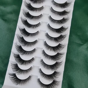 3D Faux Mink Lashes Handmade Natural Style Fluffy Mink Eye Lashes 6D Silk Mink Eyelashes