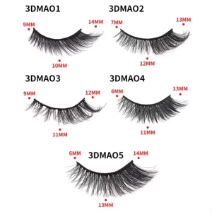 3D Faux Mink for Soft Wispy Natural Long Strip Handmade High Quality Curly Beauty Tool Reusable Women Lashes