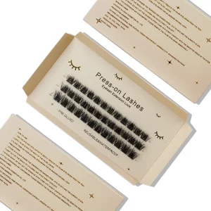 3D Fluffy Cluster Lashes D Curl Volume Lash Extensions Segmented DIY Eyelashes for Daily Makeup