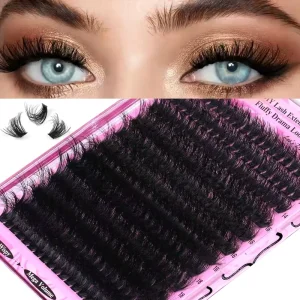 3D Fluffy DIY Eyelash Extensions 100P 200P Thick Volume Cluster Lashes 14 20mm Mixed Length Private Label Lashes
