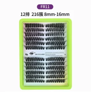 3D Fluffy Lash Clusters DIY Segment False Eyelashes Individual Wispy Volume Lashes Reusable Soft Lash Extensions